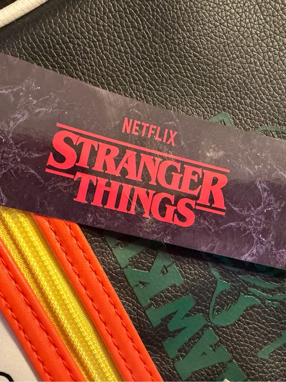 Stranger Things NWT Black Cream & Orange Backpack with Eleven Pop Television
